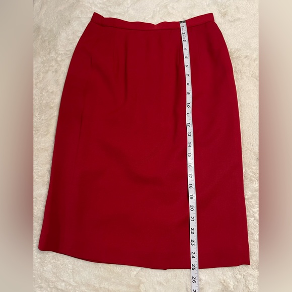 Vintage Pendleton size 6 red skirt set - Picture 10 of 12
